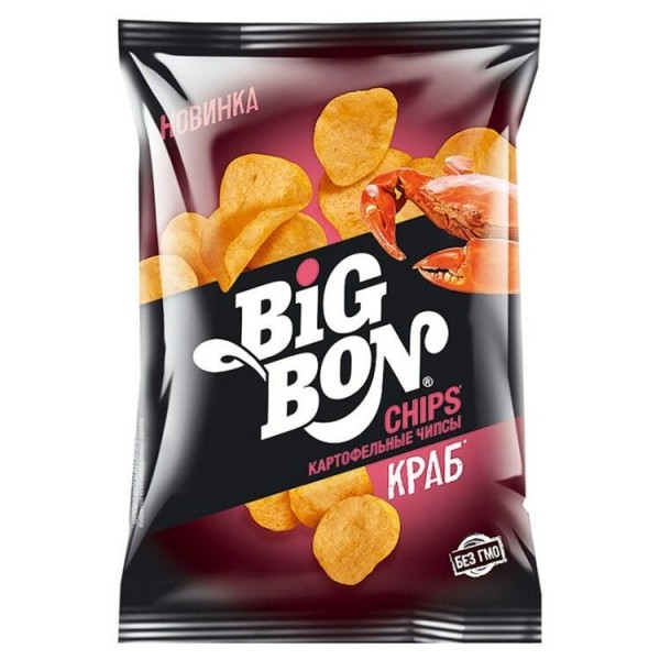 ЧИПСЫ BIG BON Краб 75 гр.