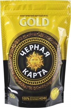 КОФЕ Черная Карта GOLD 150 гр